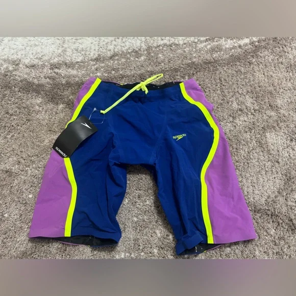 Speedo Men's Fastskin LZR Pure Intent 2.0 Jammer Navy/Purple